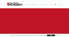 Desktop Screenshot of procurement-academy.com